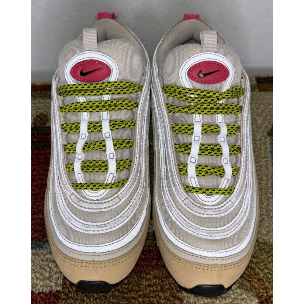 Nike Air Max 97 Beige Pink Sneakers Rare Color Size 5.5